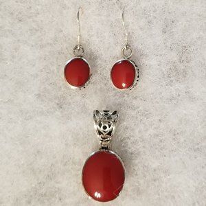SILPADA STERLING SILVER PENDANT & EARRING SET